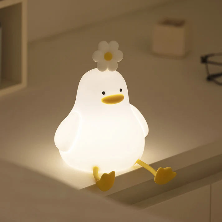 Veilleuses mignonnes et spongieuses Kawaii, lampe à tapotement souple - Cadeau parfait 🎁