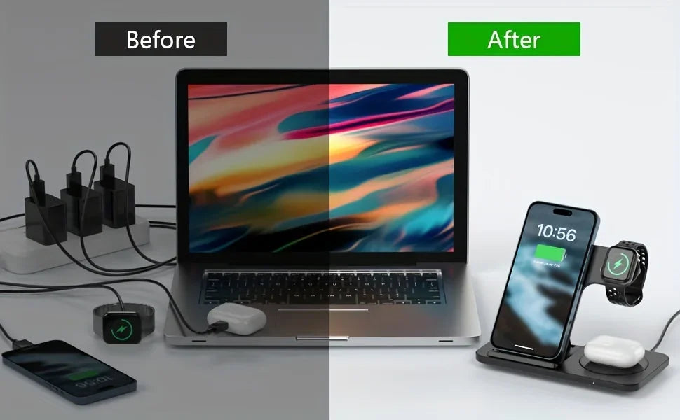 Chargeur magnétique 3 en 1
