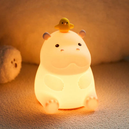 Veilleuses mignonnes et spongieuses Kawaii, lampe à tapotement souple - Cadeau parfait 🎁